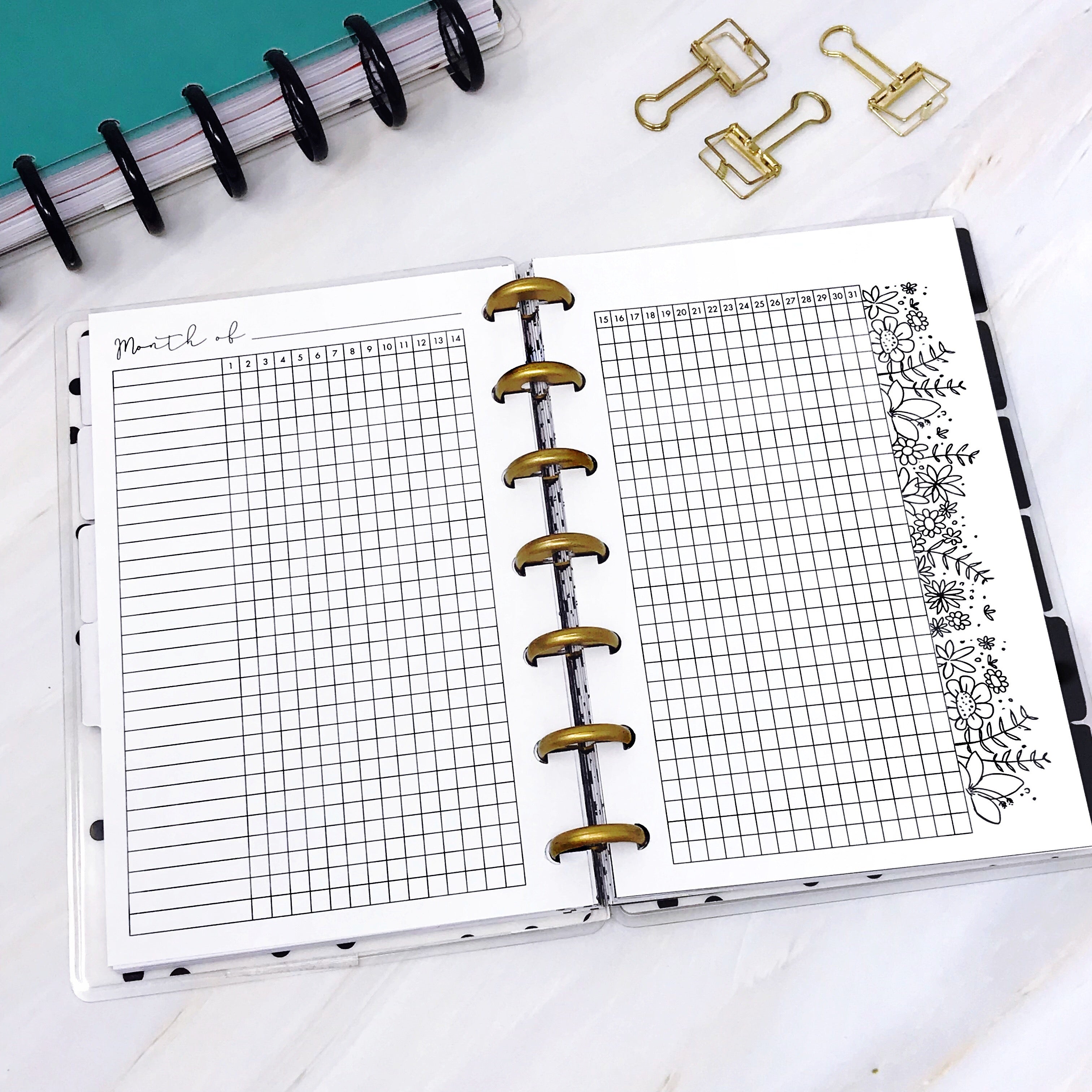 HP Mini Disc Planner Inserts | Lights Planner Action