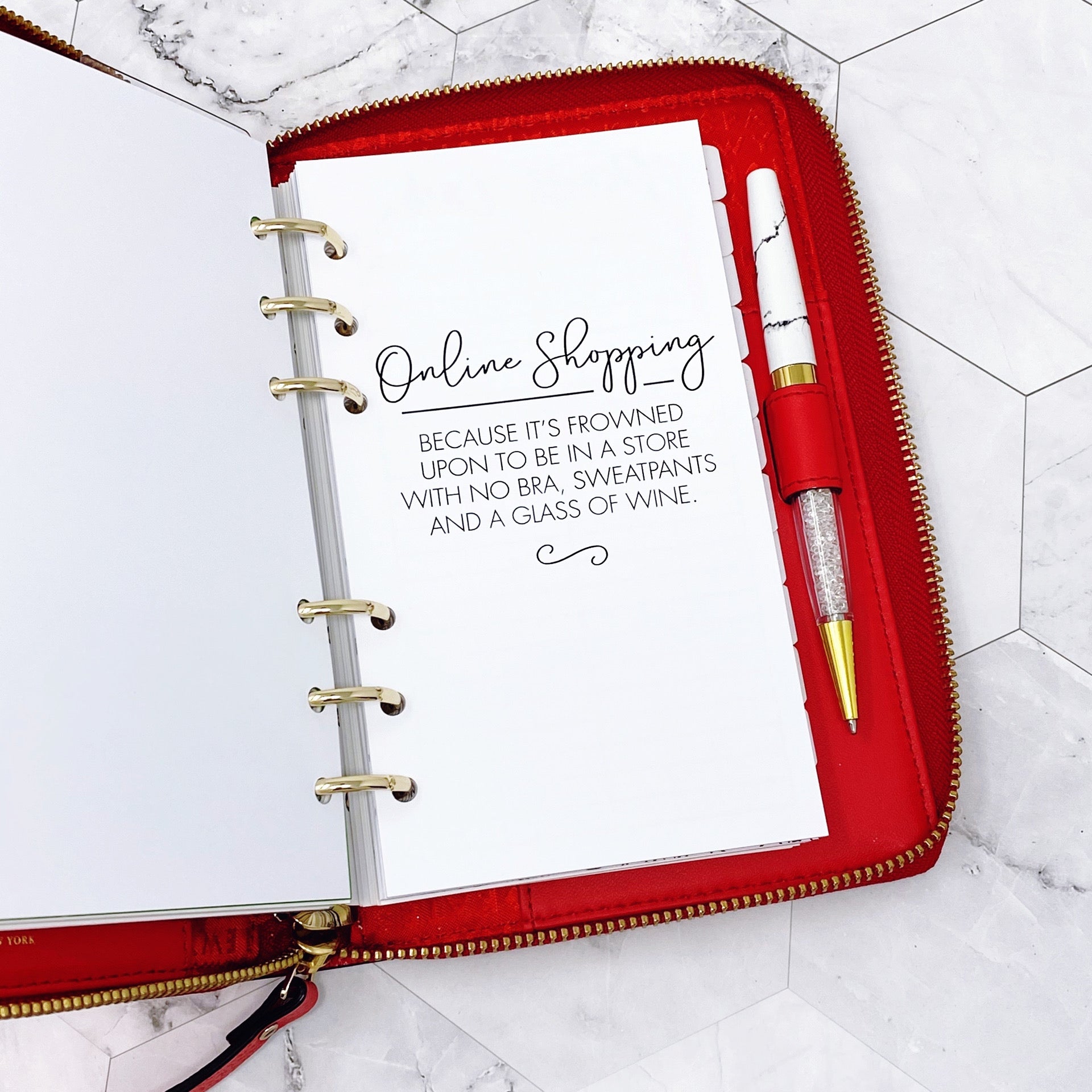 Personal Ring Planner Inserts | Lights Planner Action