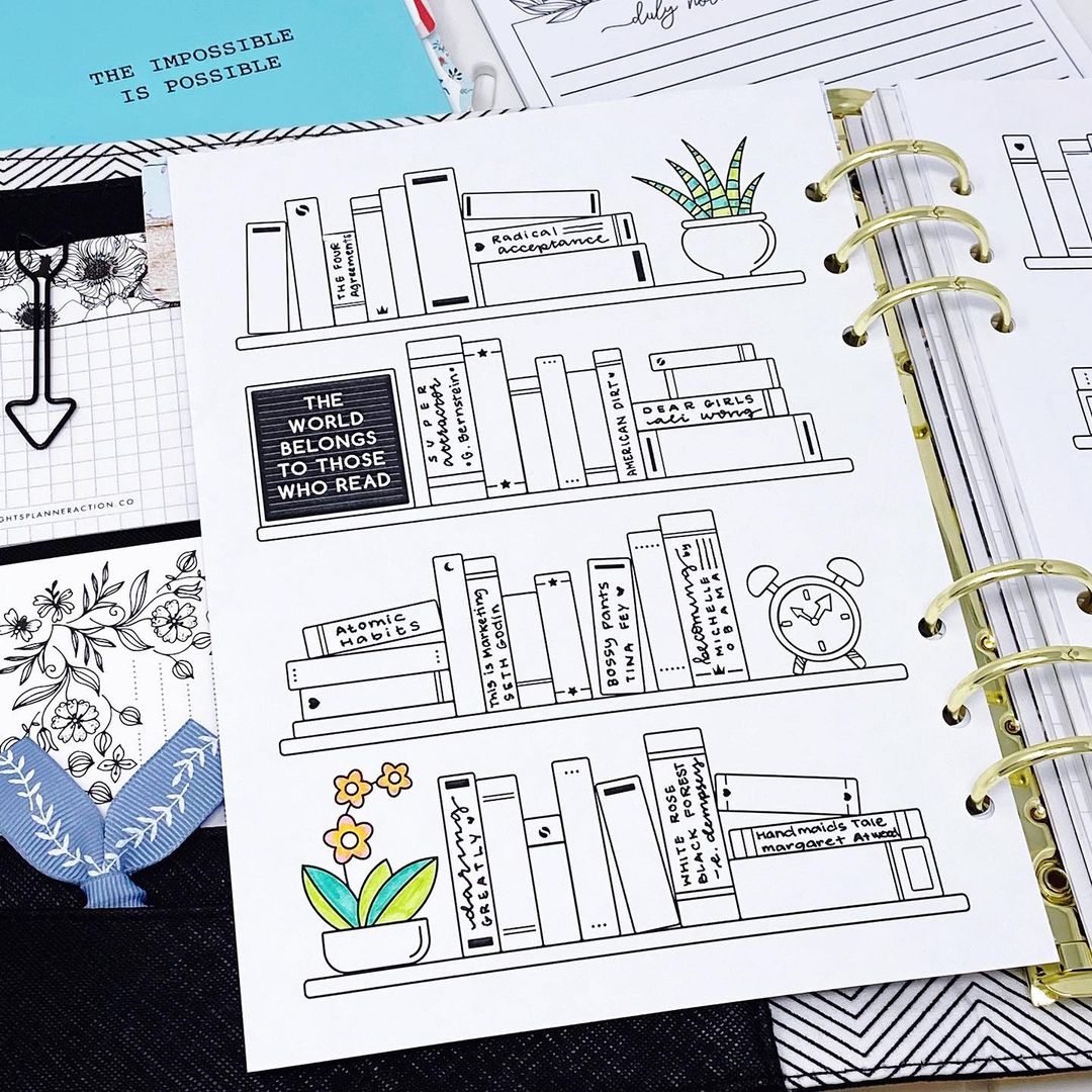 B6 Ring Planner Inserts | Lights Planner Action