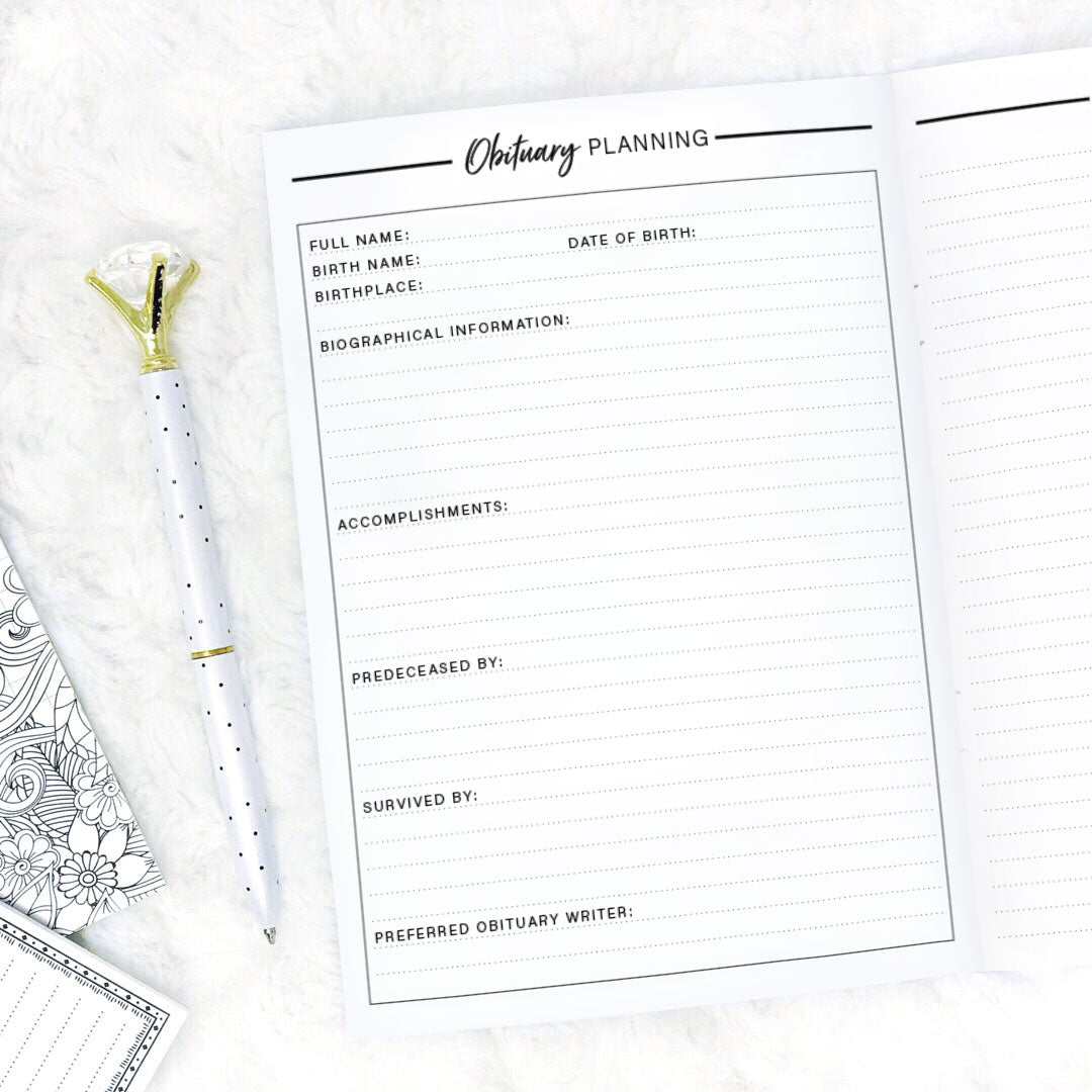 The Death Planner | Printable