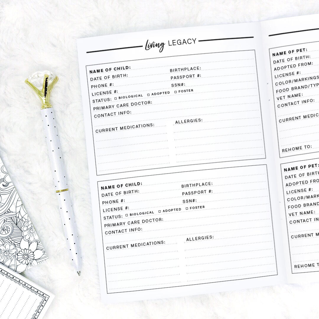 The Death Planner | Printable