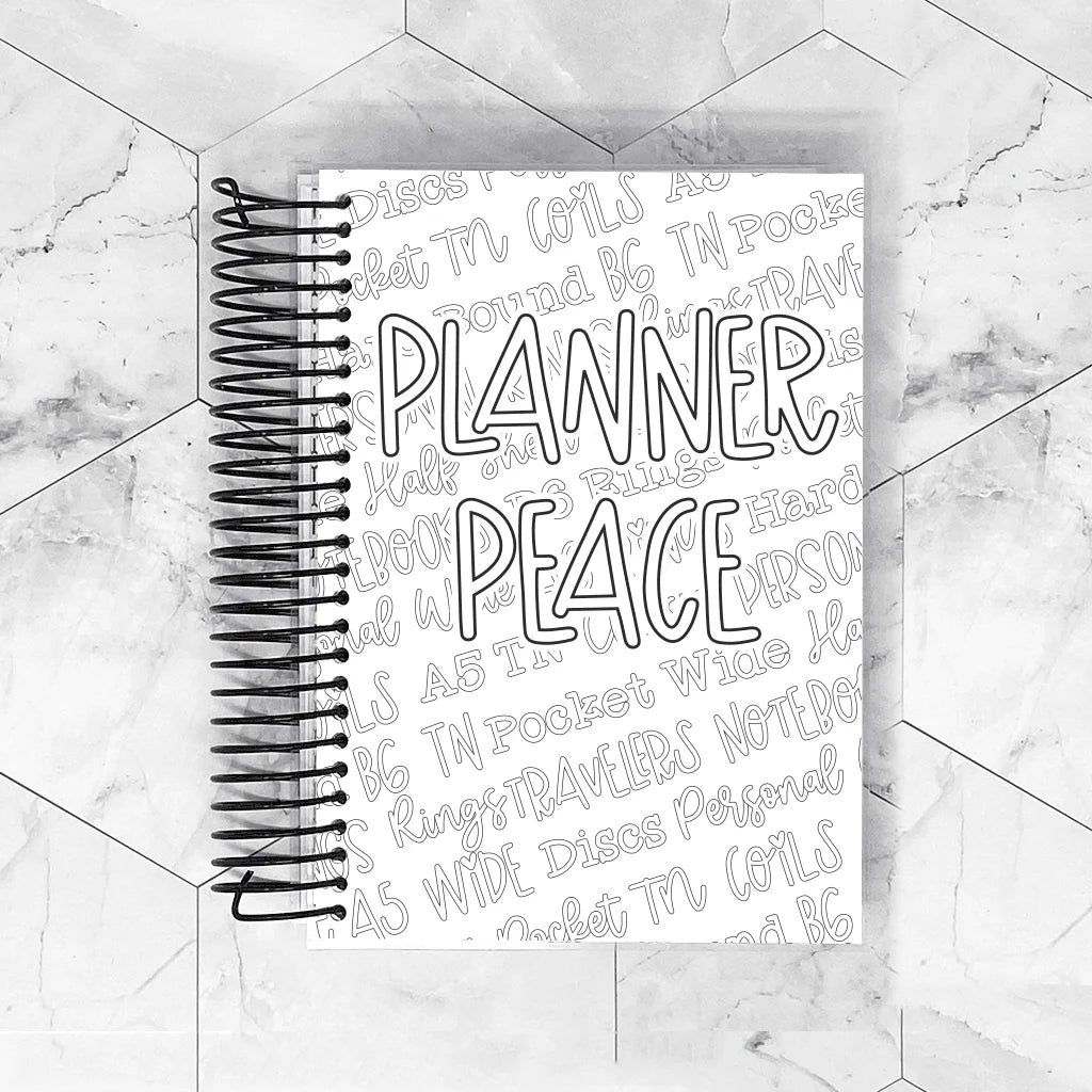 Planner Peace | Removable Planner Cover
