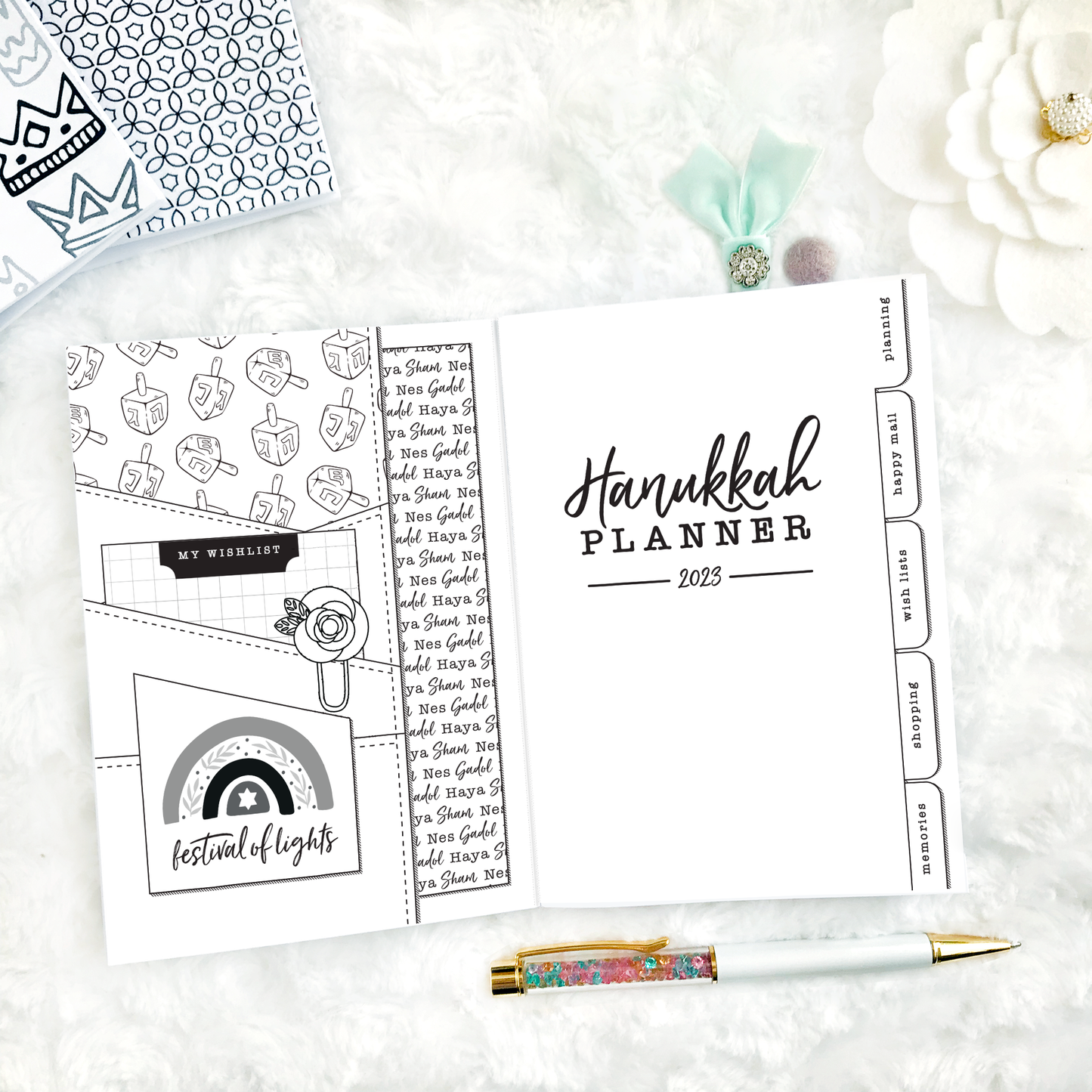 Hanukkah Planner & Memory Keeper - 2023 | Printed