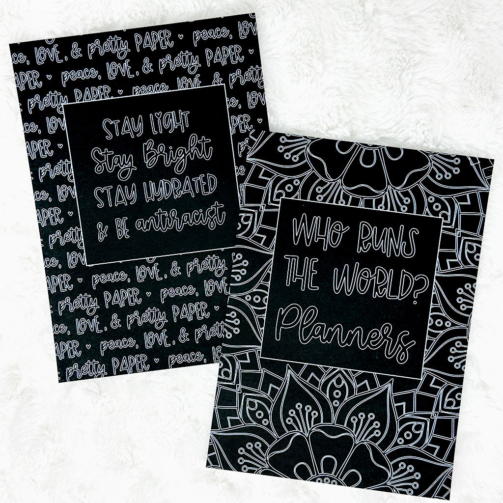 Blackout Coloring Dashboard | Printed