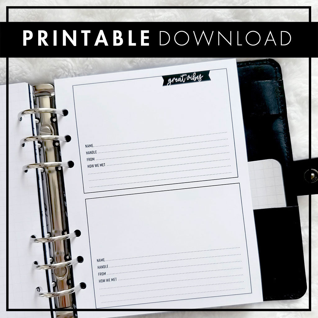 Conference Contact Keeper | CPC Official Merch | Printable