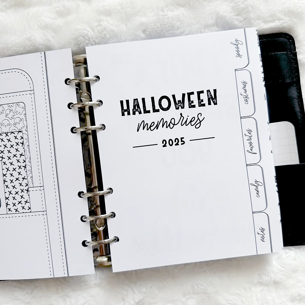 Halloween Planner & Memory Keeper - 2025 | Printed