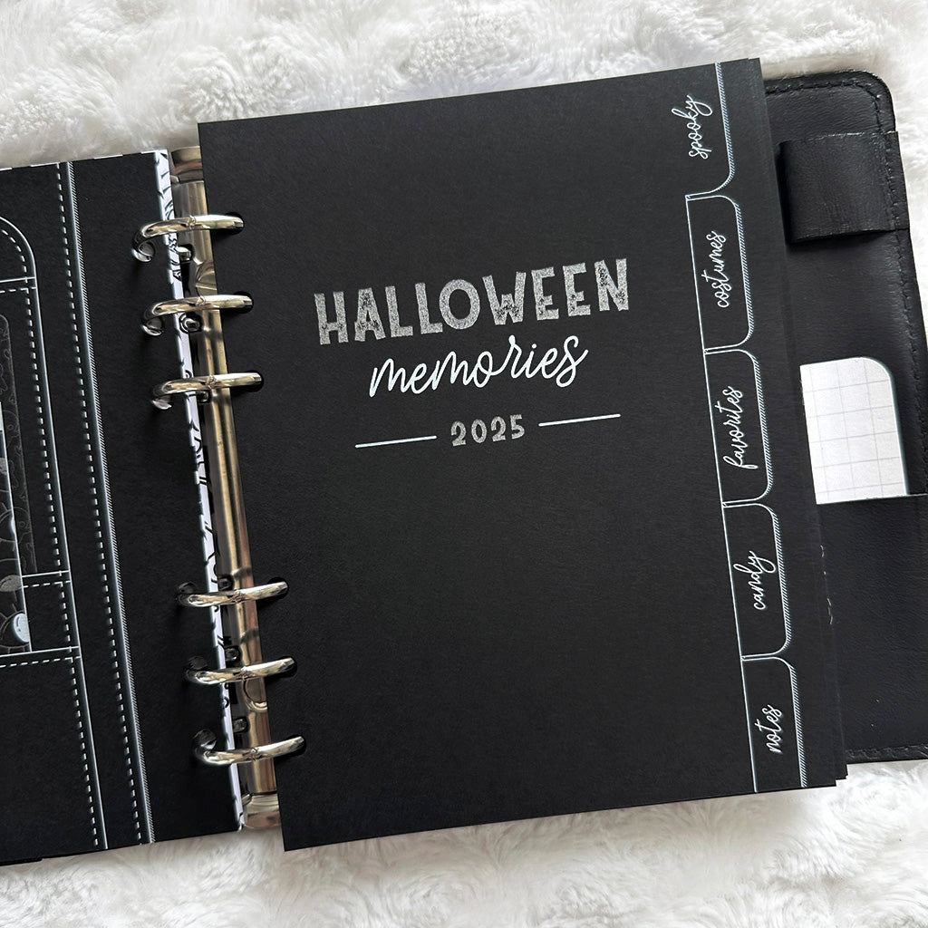 Halloween Planner & Memory Keeper - 2025 | Blackout | Printed