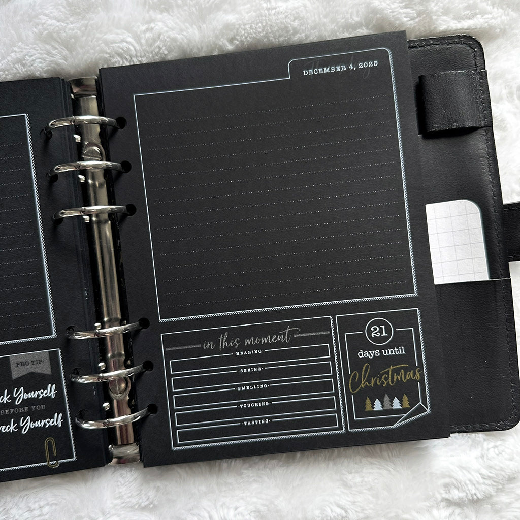 Christmas Countdown Journal - 2025 | Blackout | Printed