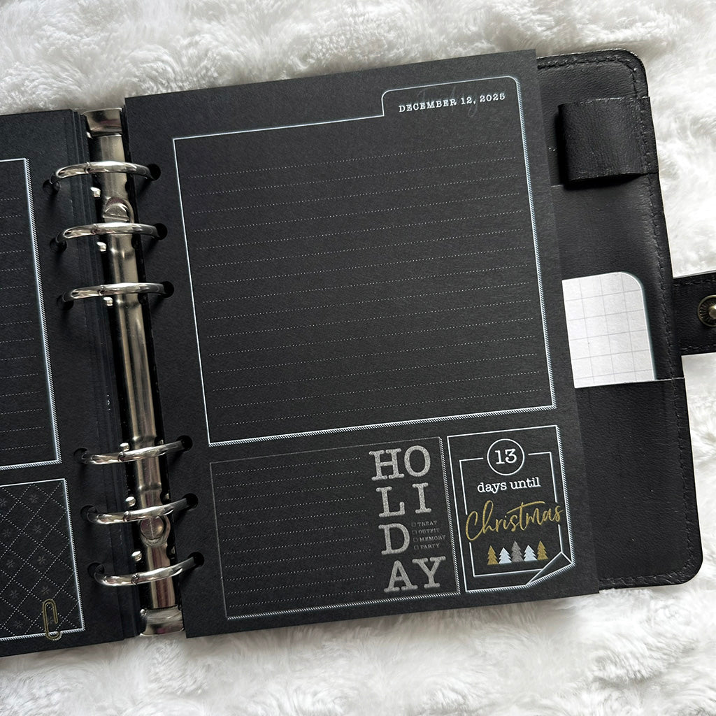Christmas Countdown Journal - 2025 | Blackout | Printed