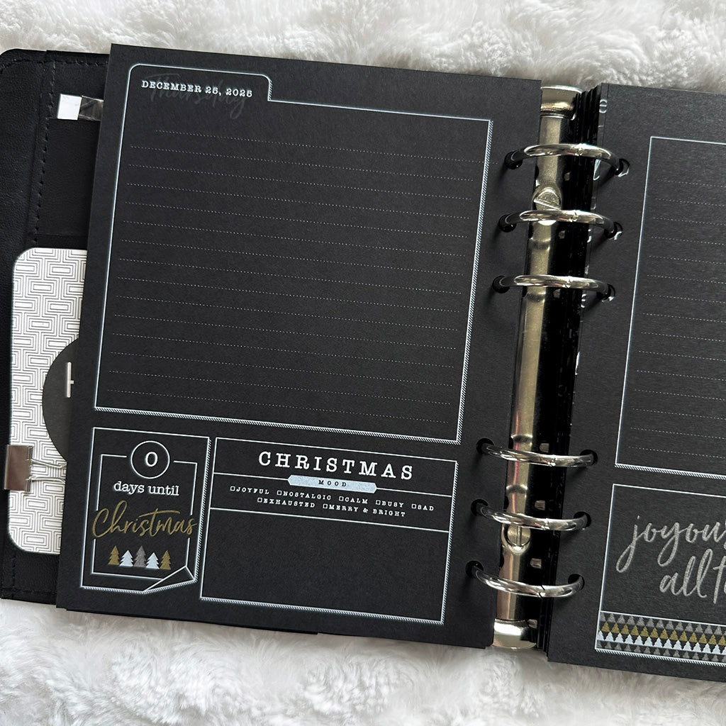 Christmas Countdown Journal - 2025 | Blackout | Printed