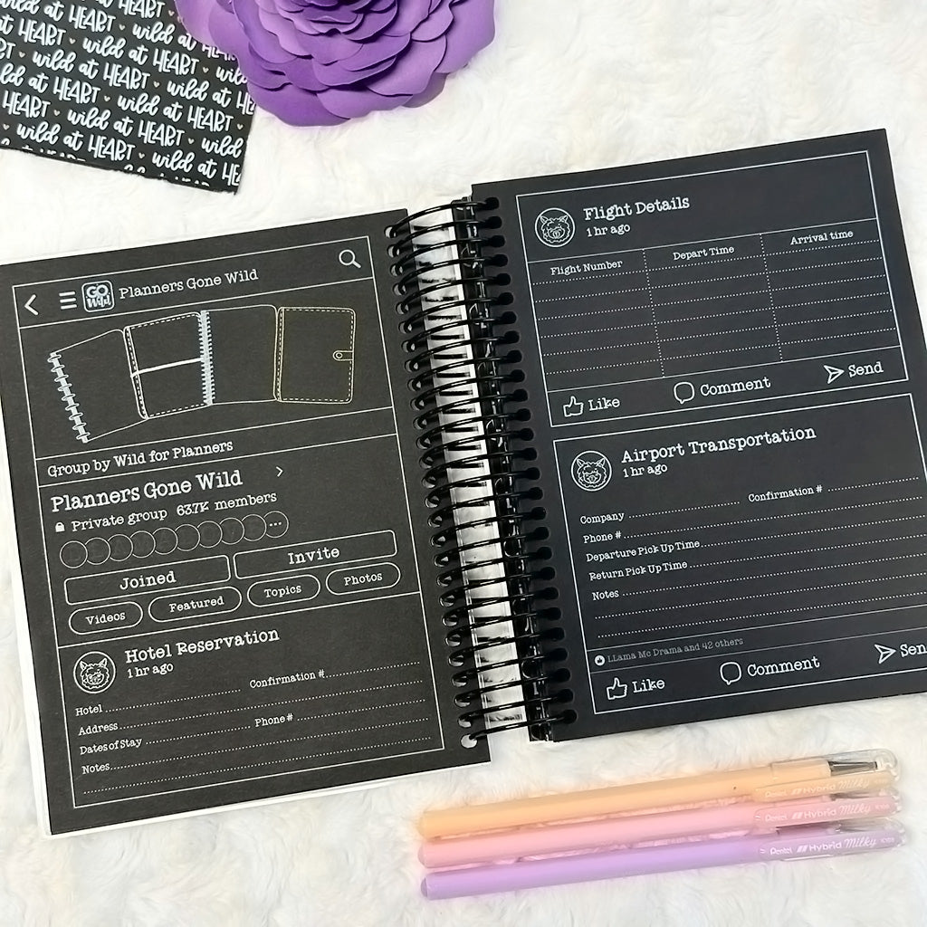 Wild Planning Insert | Go Wild 2024 Official Merchandise | Blackout | Printed
