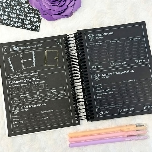 Go Wild Blackout Coiled Planner | Go Wild 2024 Official Merchandise | Printed