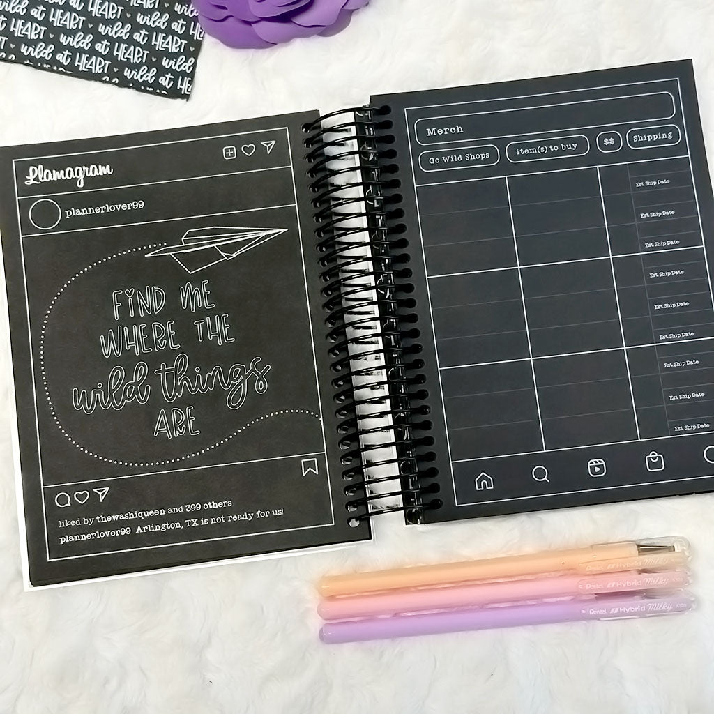 Wild Planning Insert | Go Wild 2024 Official Merchandise | Blackout | Printed