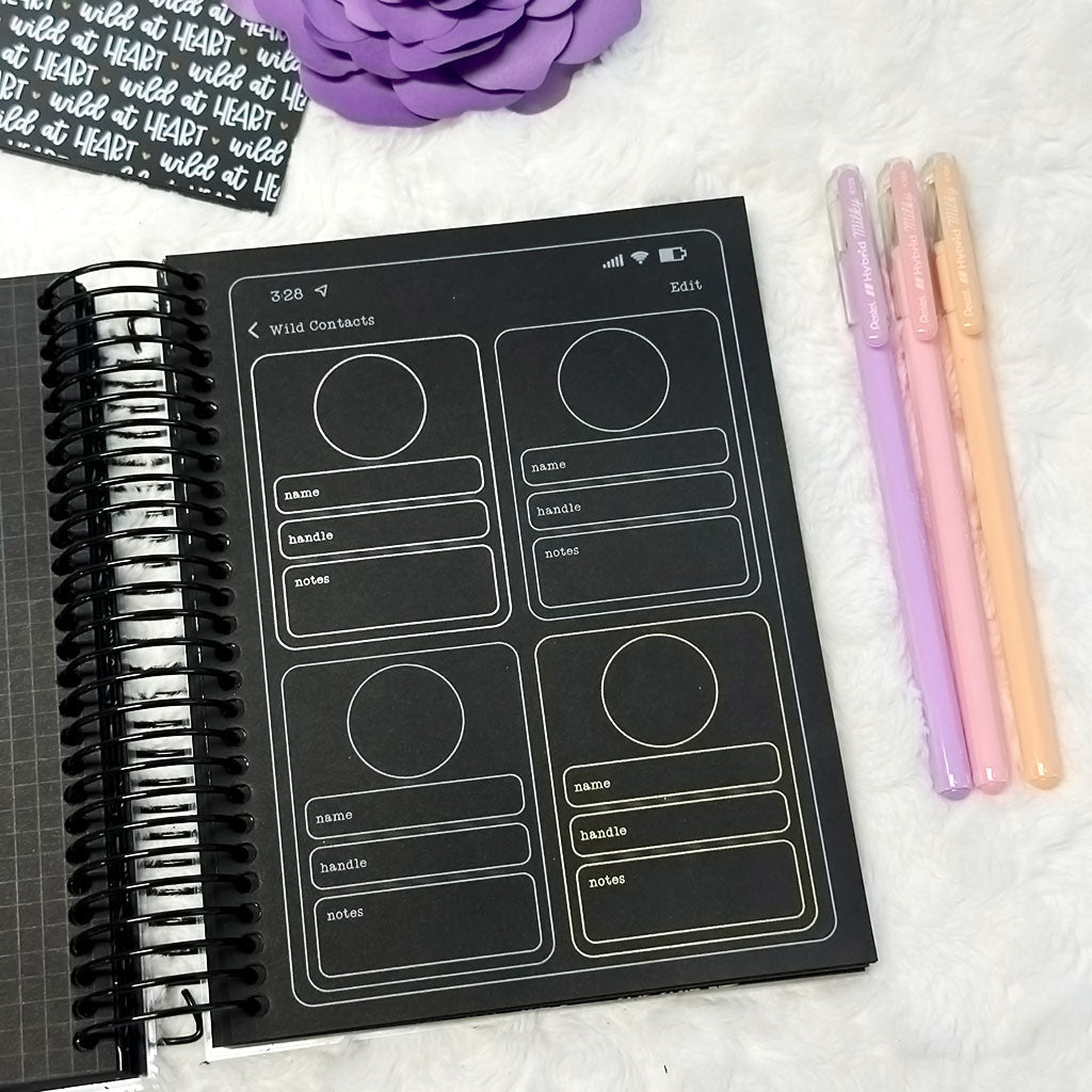 Go Wild Blackout Coiled Planner | Go Wild 2024 Official Merchandise | Printed