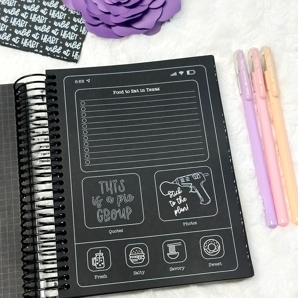 Wild Planning Insert | Go Wild 2024 Official Merchandise | Blackout | Printed