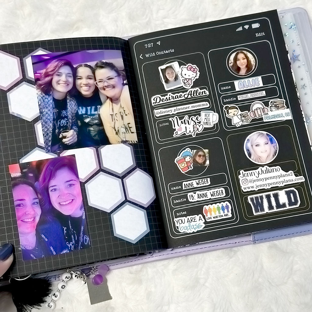 Wild Contacts Insert | Go Wild 2024 Merchandise | Blackout | Printed