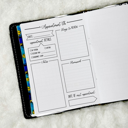Therapy Appointment Log | Printed