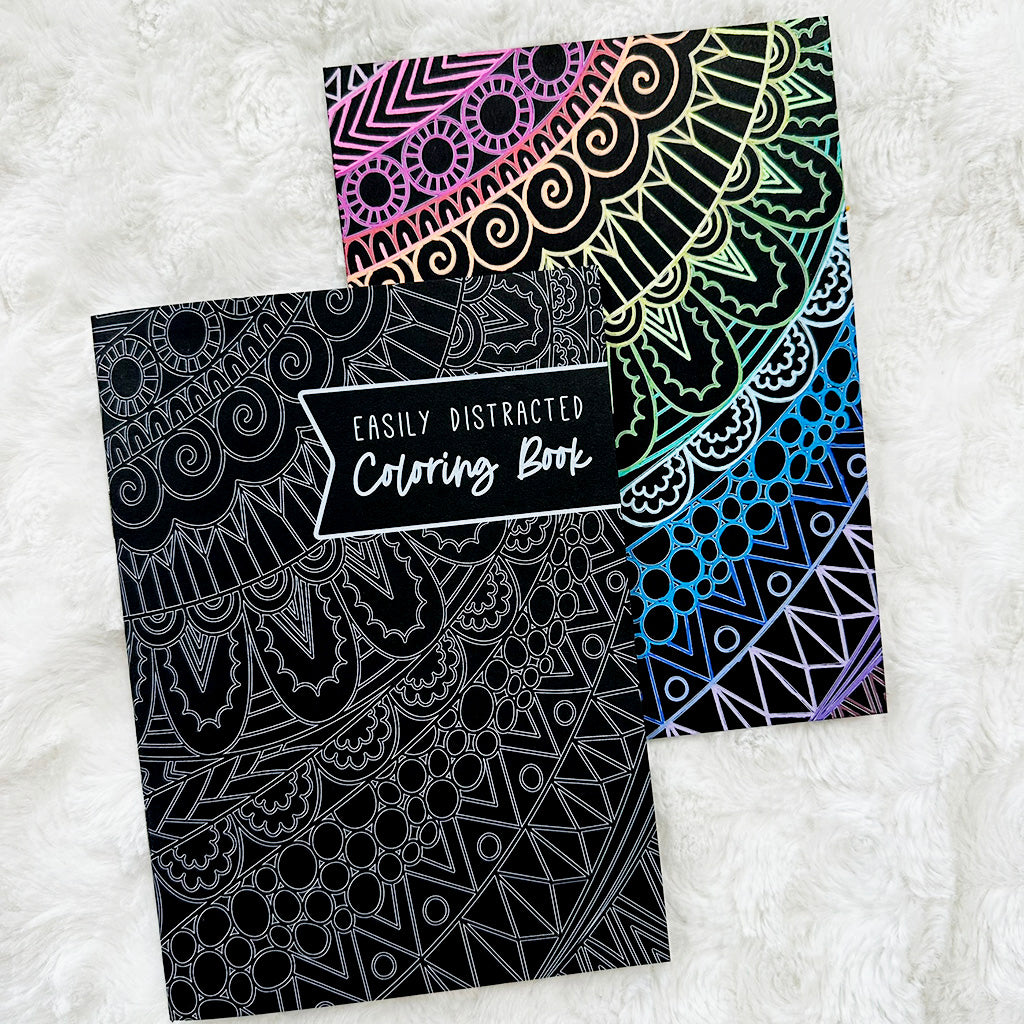 Easily Distracted Coloring | Blackout | Printed
