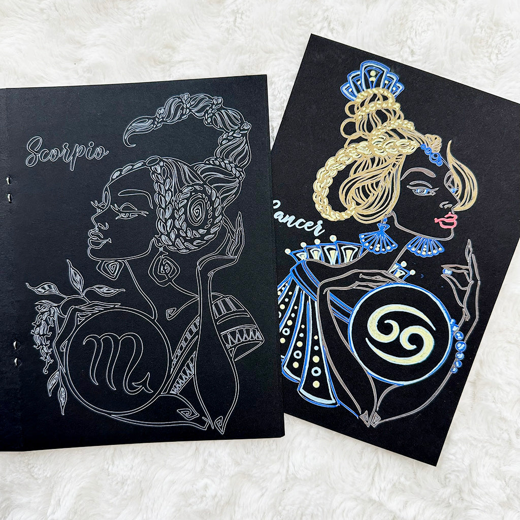 Signs Personified Coloring | Blackout | Printed