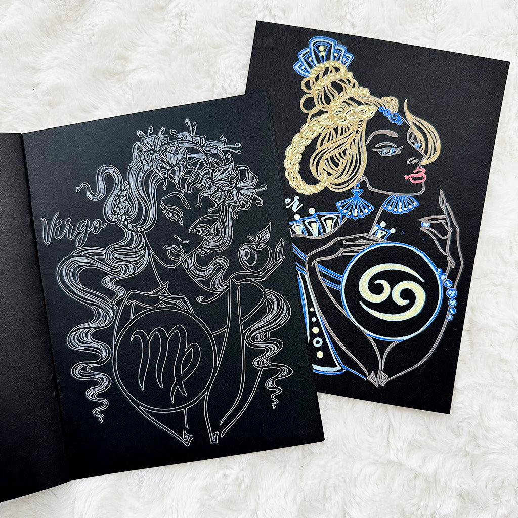 Signs Personified Coloring | Blackout | Printed
