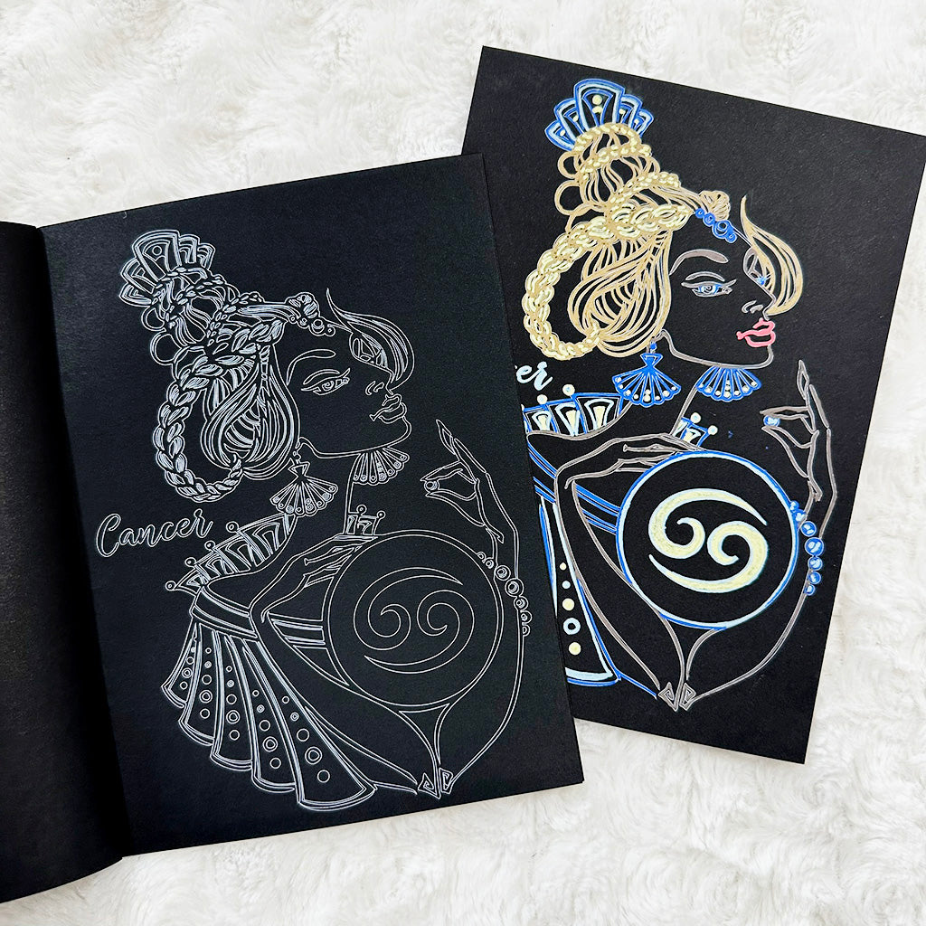 Signs Personified Coloring | Blackout | Printed