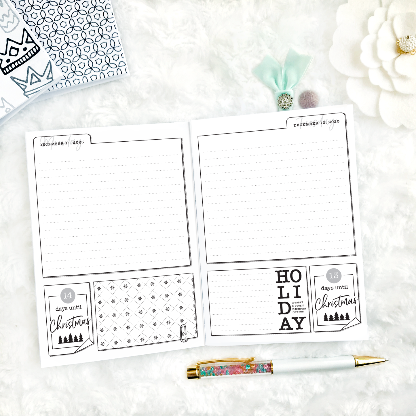 Christmas Countdown Journal - 2024 | Printable