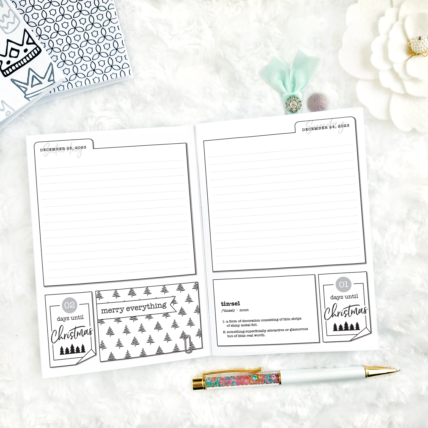 Christmas Countdown Journal - 2024 | Printable