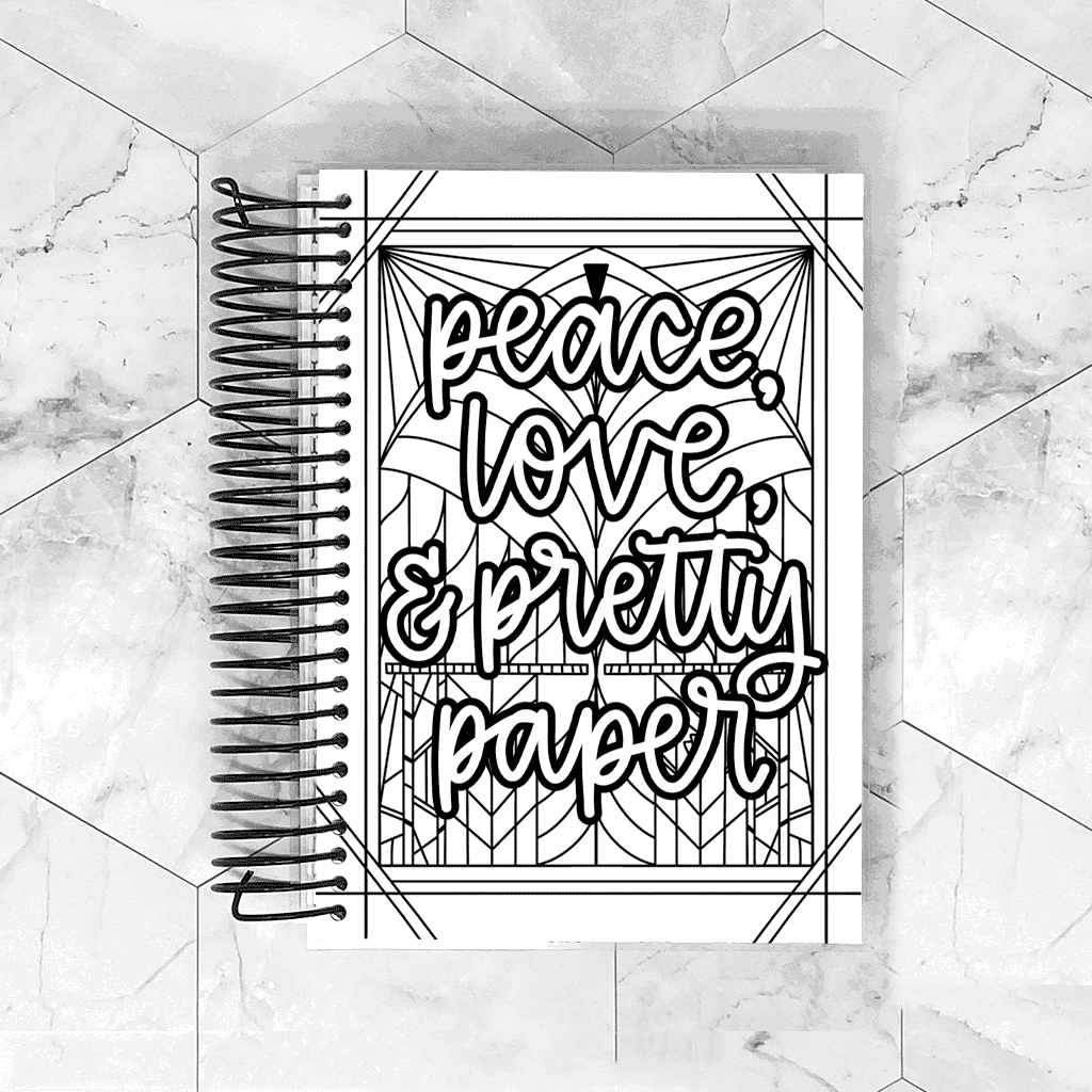 Peace, Love & Planner Paper | Removable Planner Cover