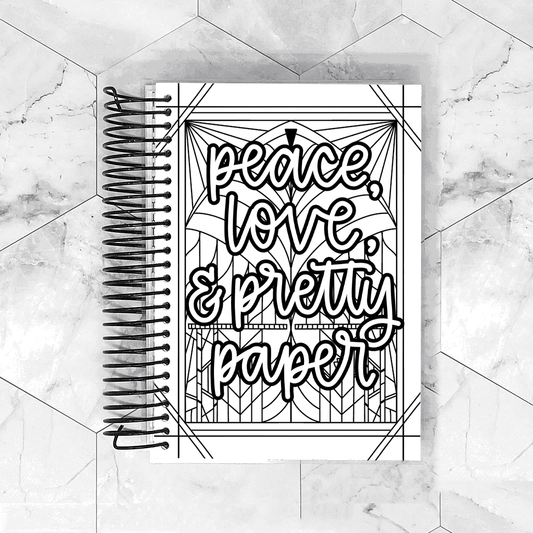 Peace, Love & Planner Paper | Removable Planner Cover