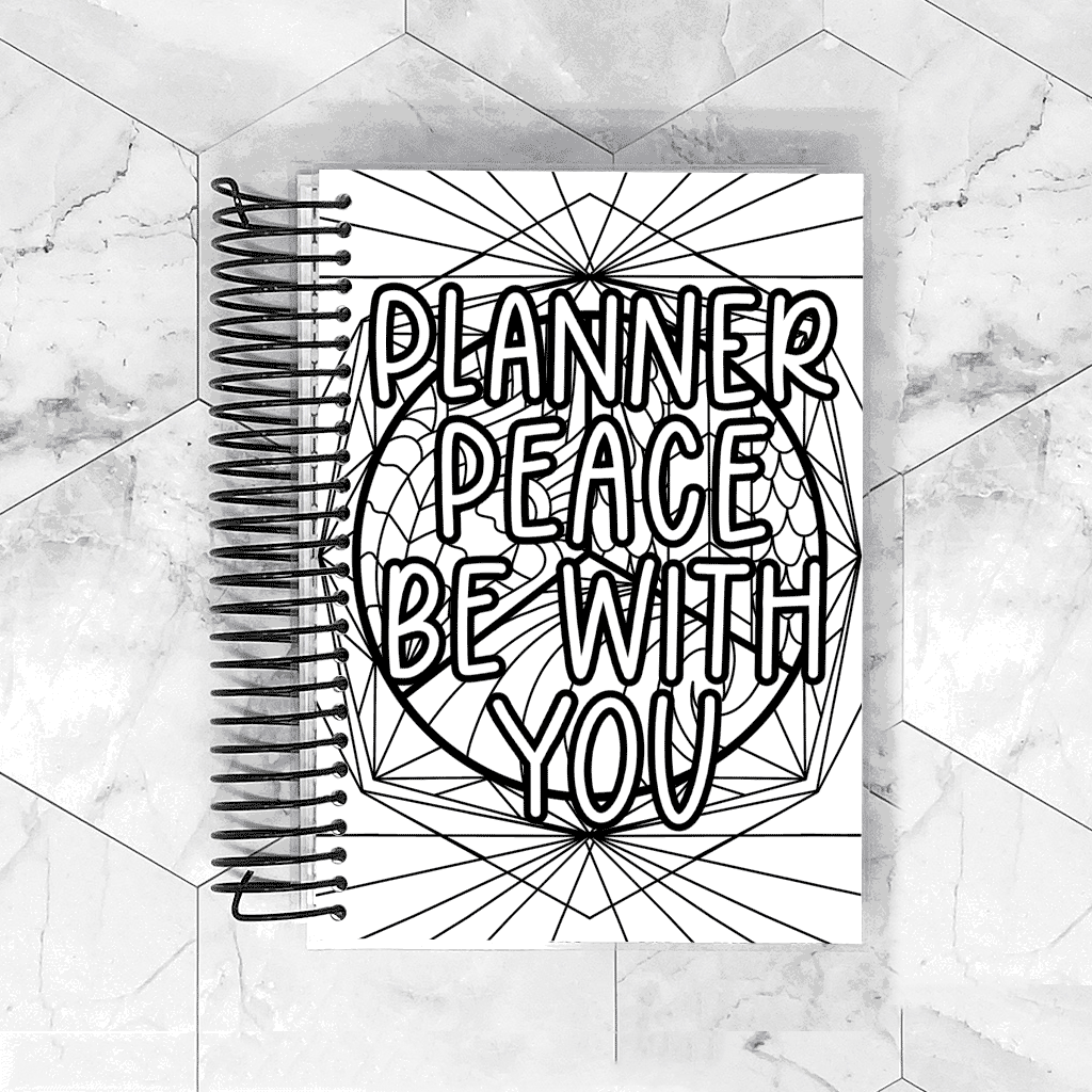 Planner Peace | Removable Planner Cover