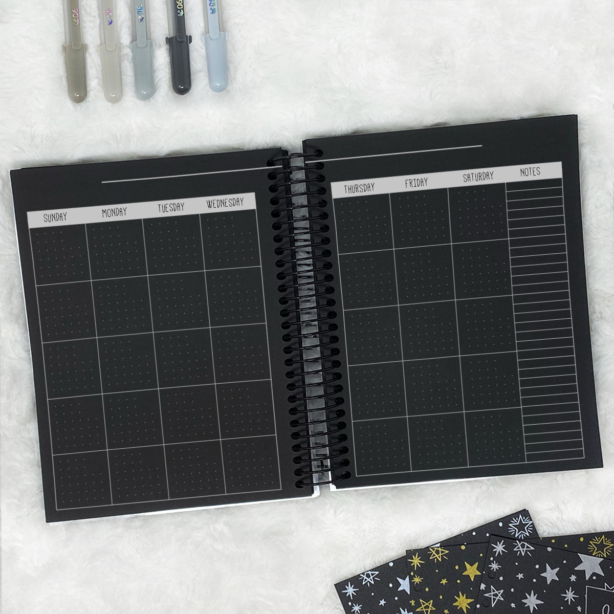Teacher Planner Vertical - Undated | Blackout