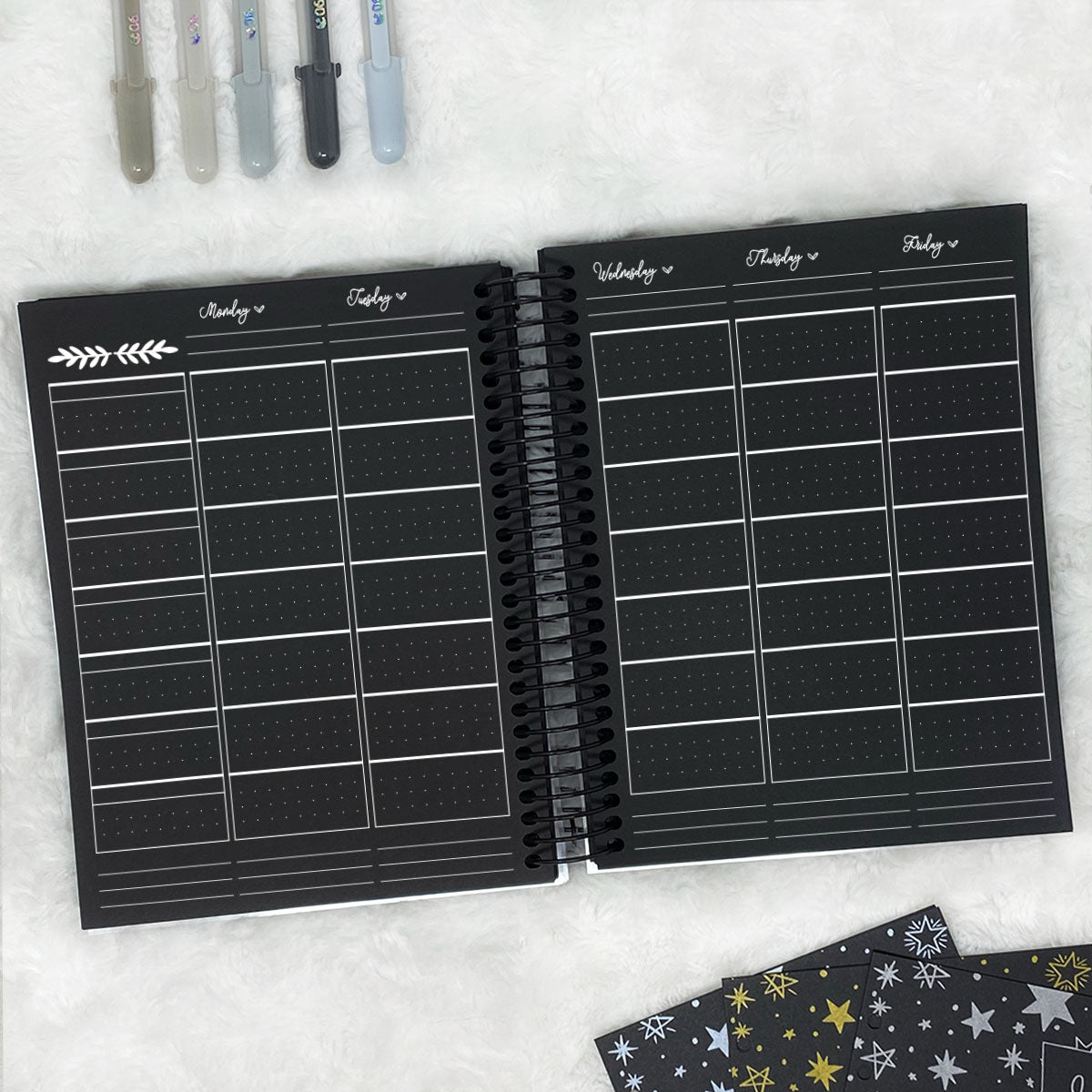 Teacher Planner Vertical - Undated | Blackout