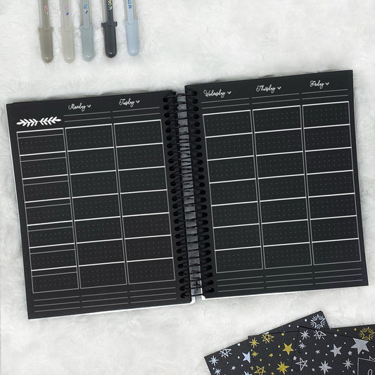 Teacher Planner Vertical - Undated | Blackout