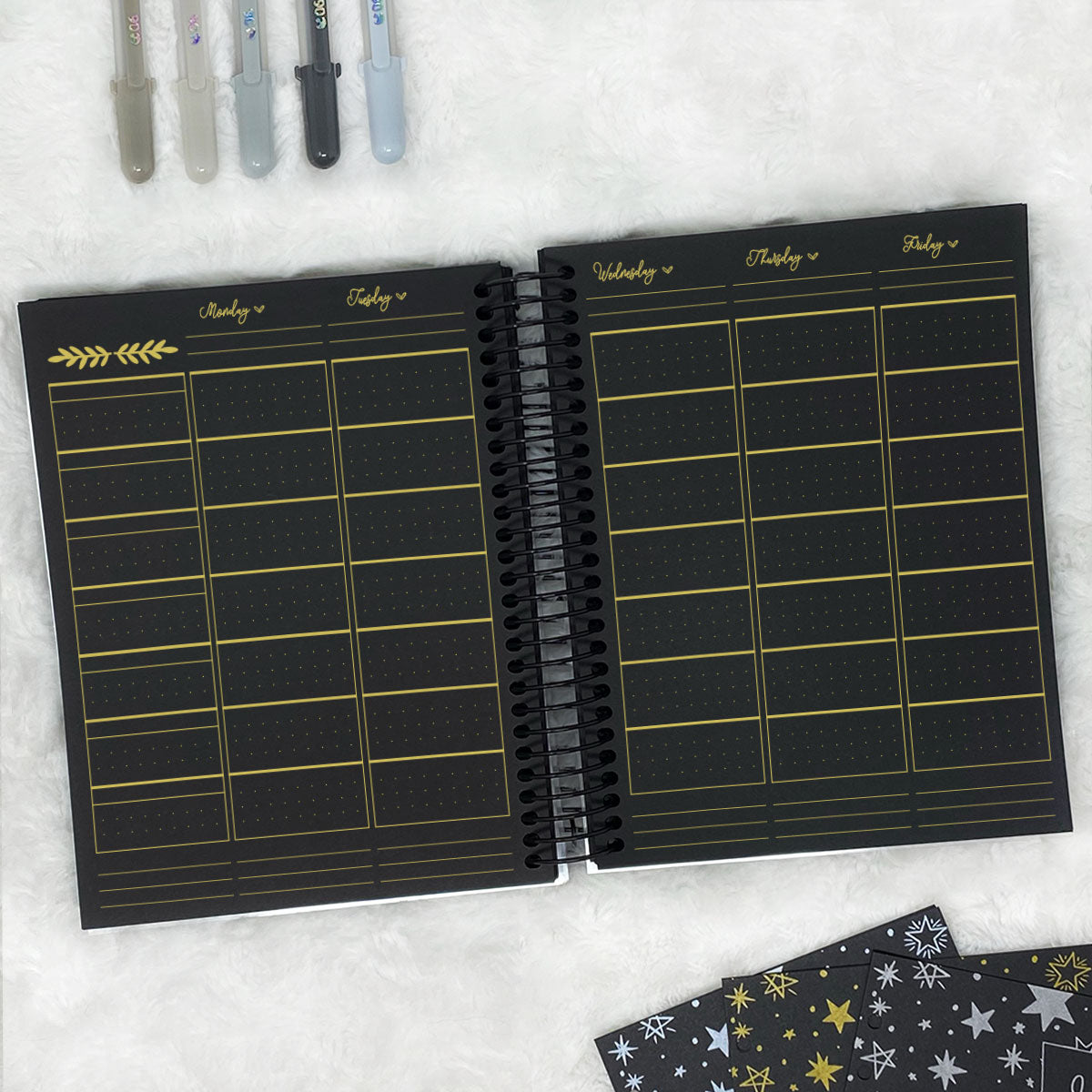 Teacher Planner Vertical - Undated | Blackout