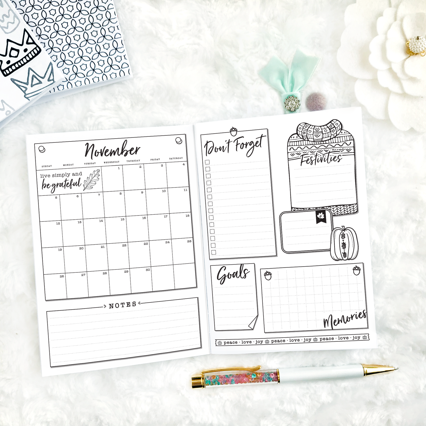 Thanksgiving Planner & Memory Keeper - 2025 | Printable