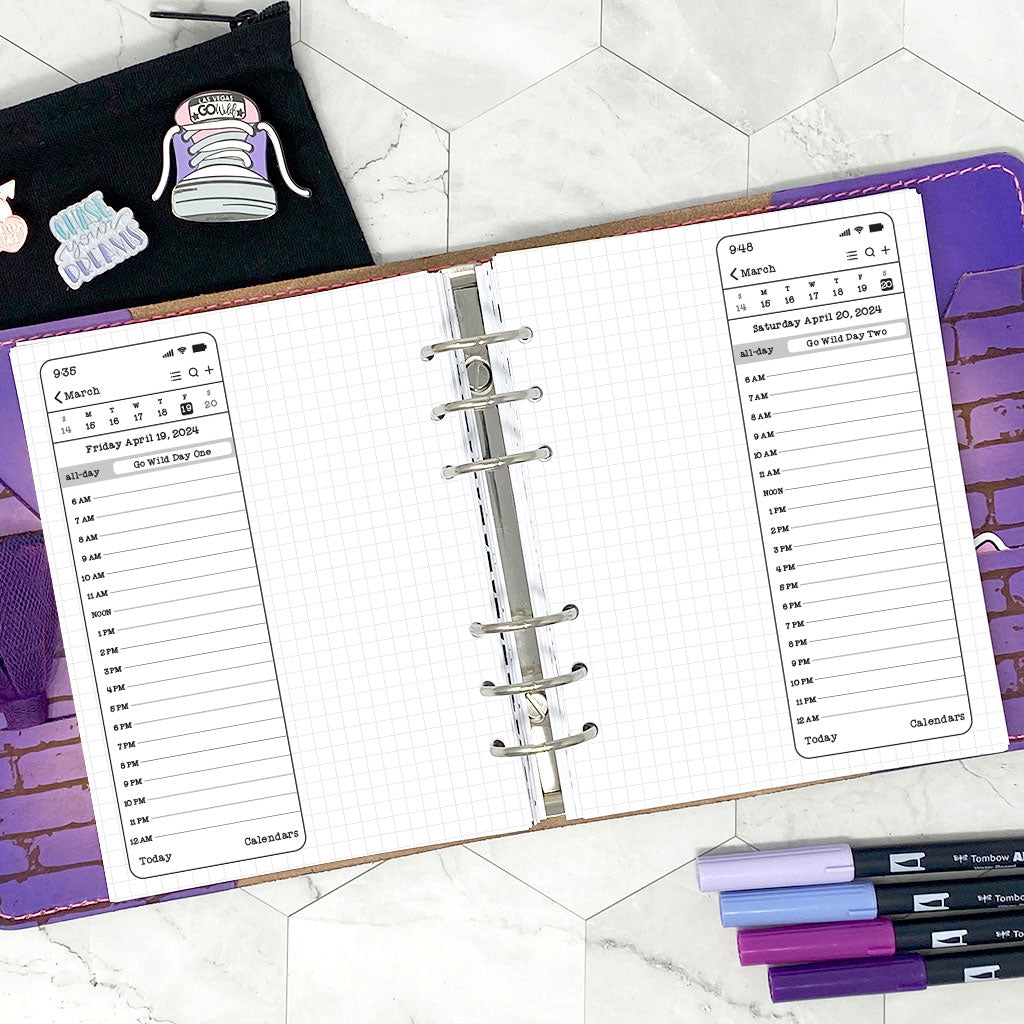 Go Wild Coiled Planner | Go Wild 2024 Official Merchandise | Printed