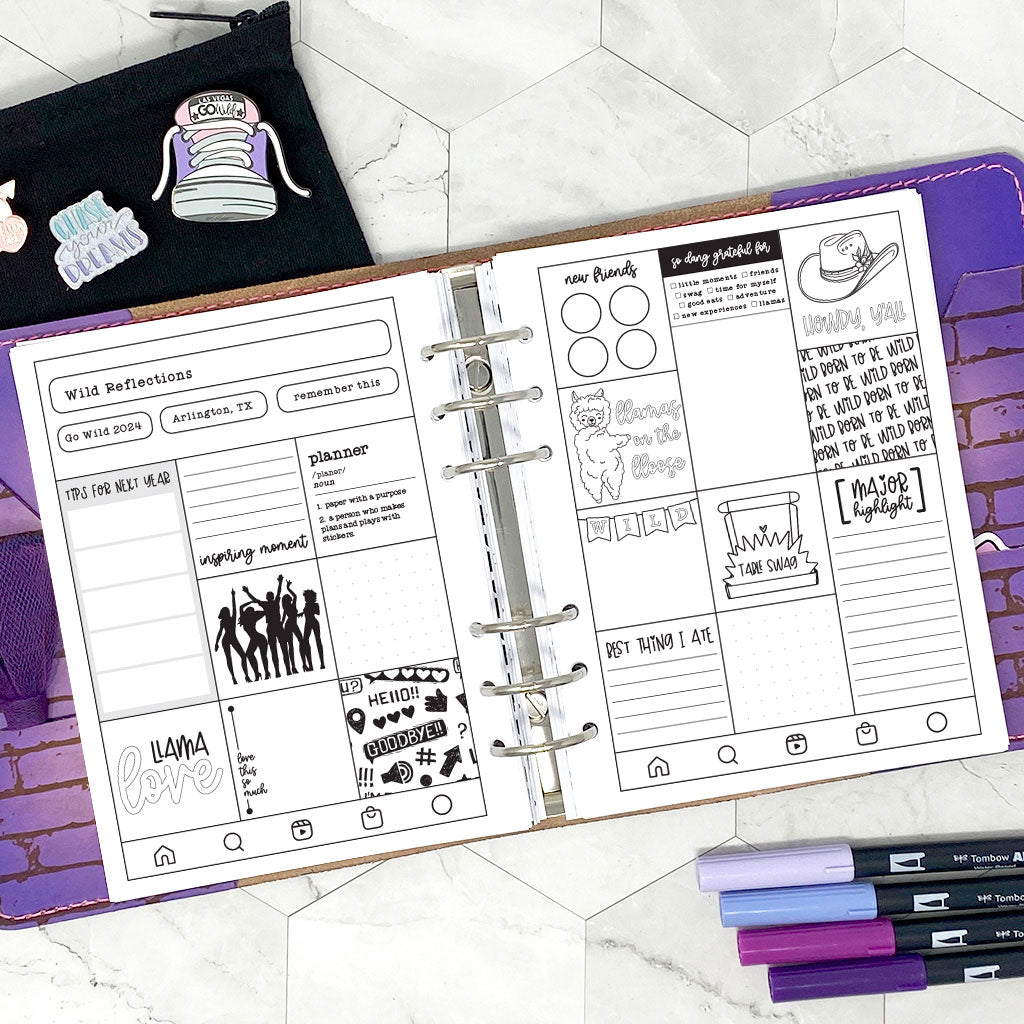 Wild Days Memory Keeper | Go Wild 2024 Official Merchandise | Printable