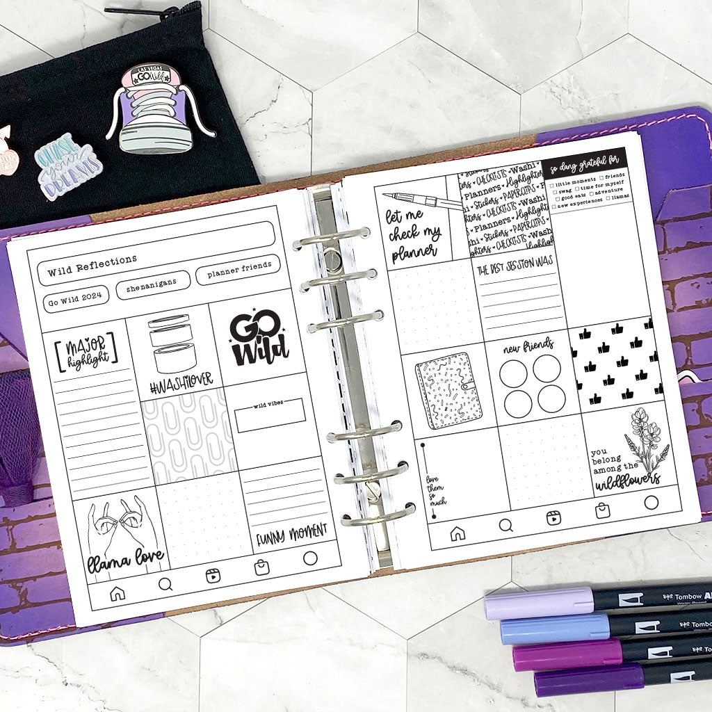 Wild Memories Insert | Go Wild 2024 Official Merchandise | Printable