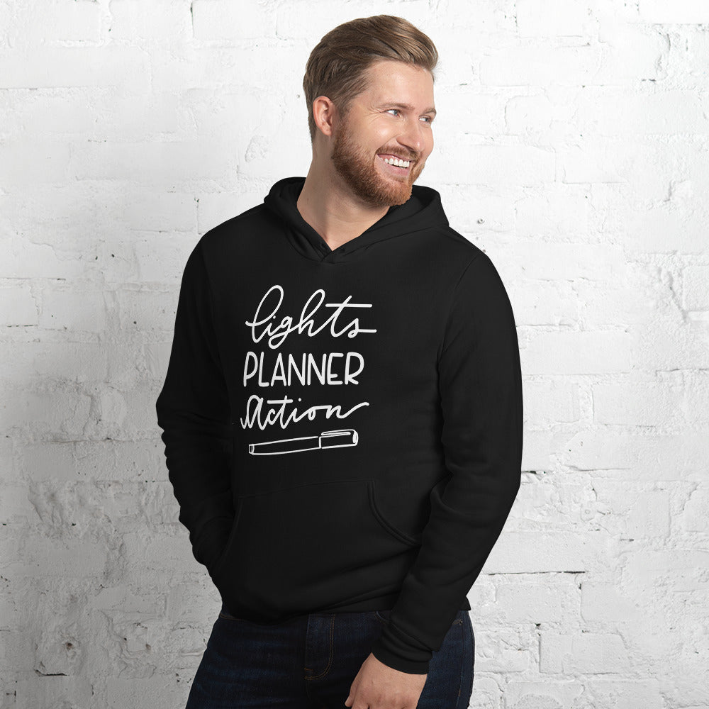 Lights Planner Action Hoodie