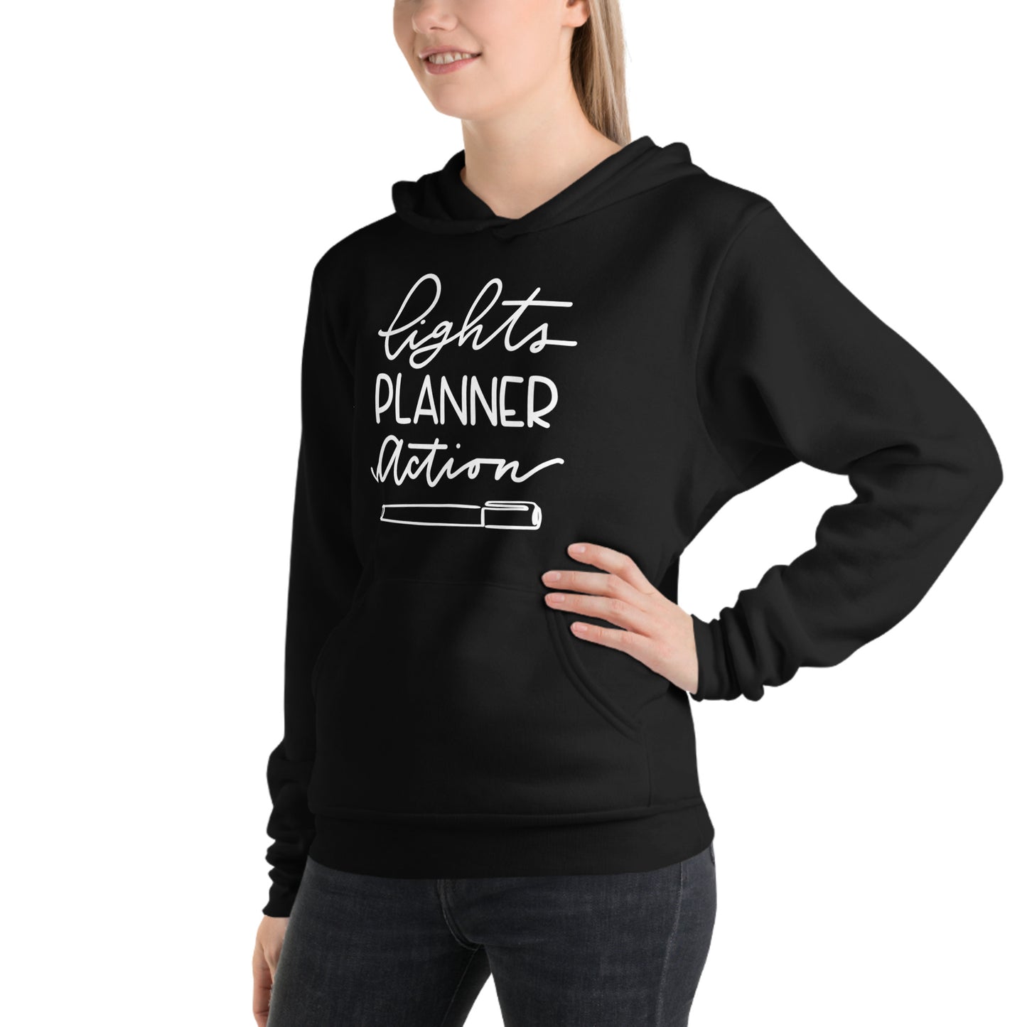 Lights Planner Action Hoodie