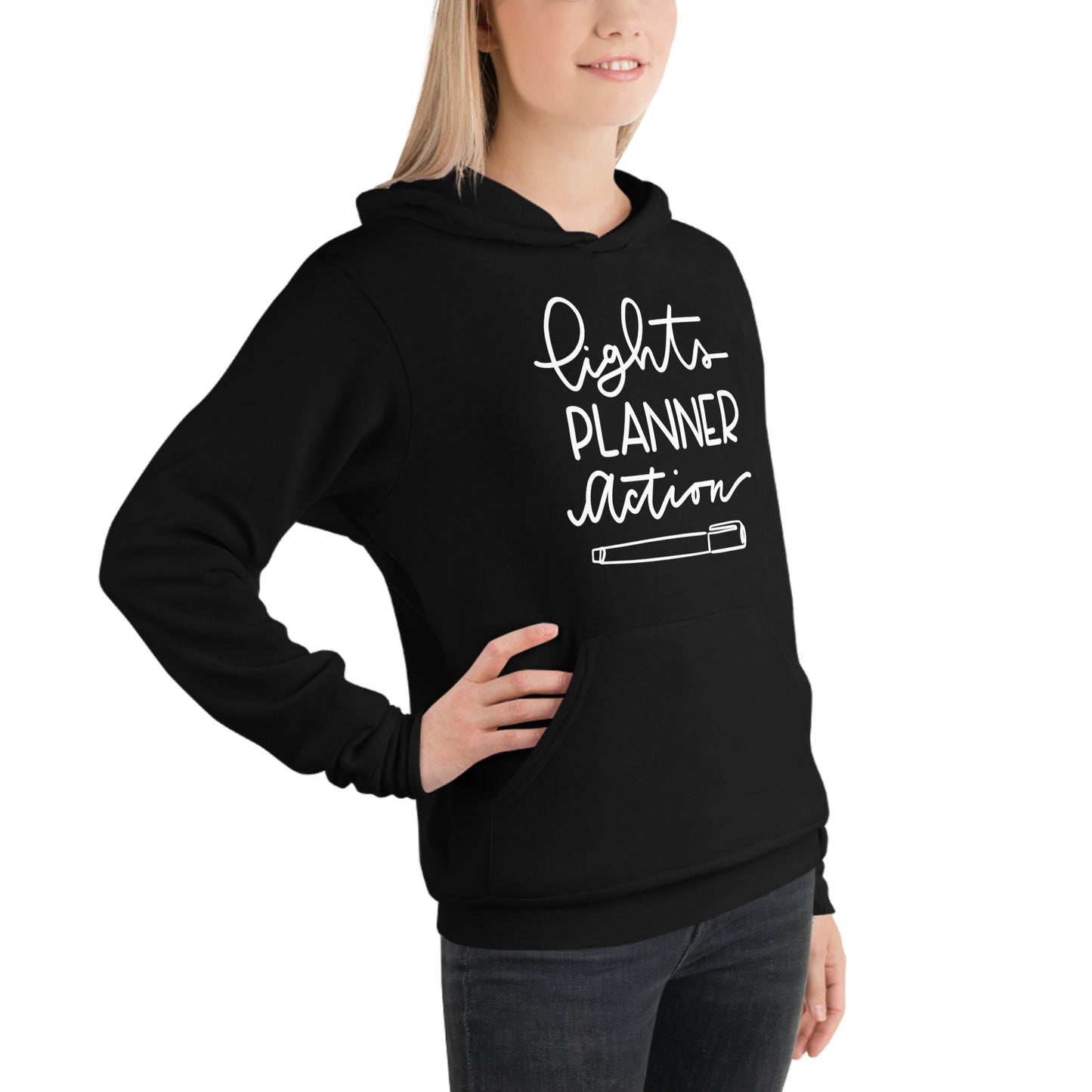 Lights Planner Action Hoodie