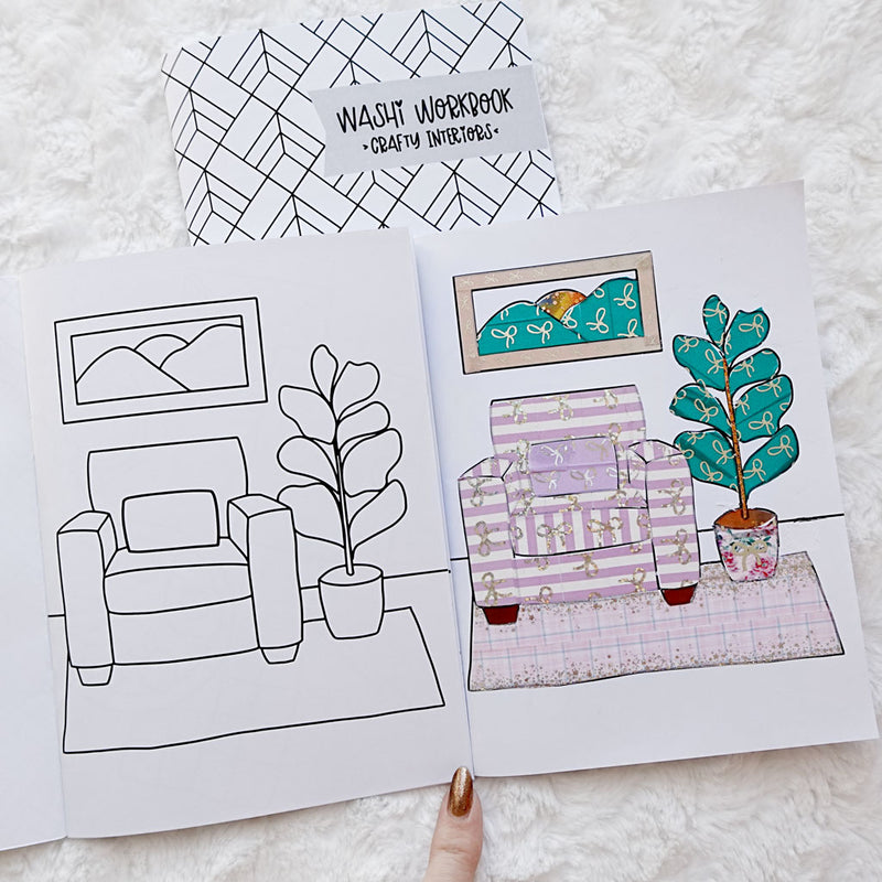 Washi Workbook - Crafty Interiors | JoJo's Pretty Paper Collab | Printed