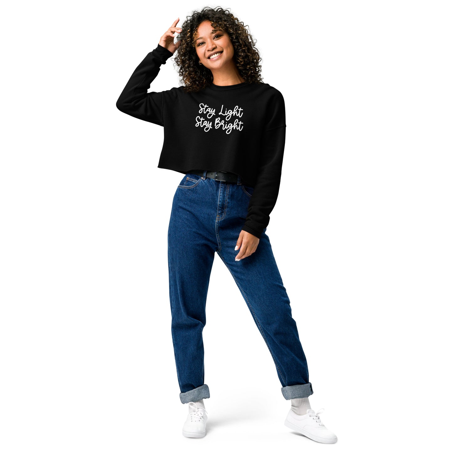 Stay Light Stay Bright Crop Sweatshirt