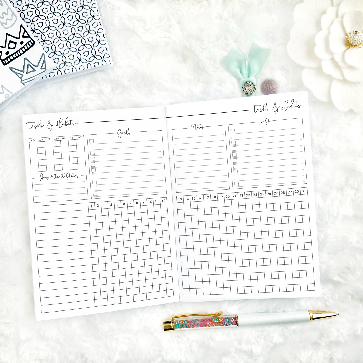 The Janice Monthly + Trackers | Printed