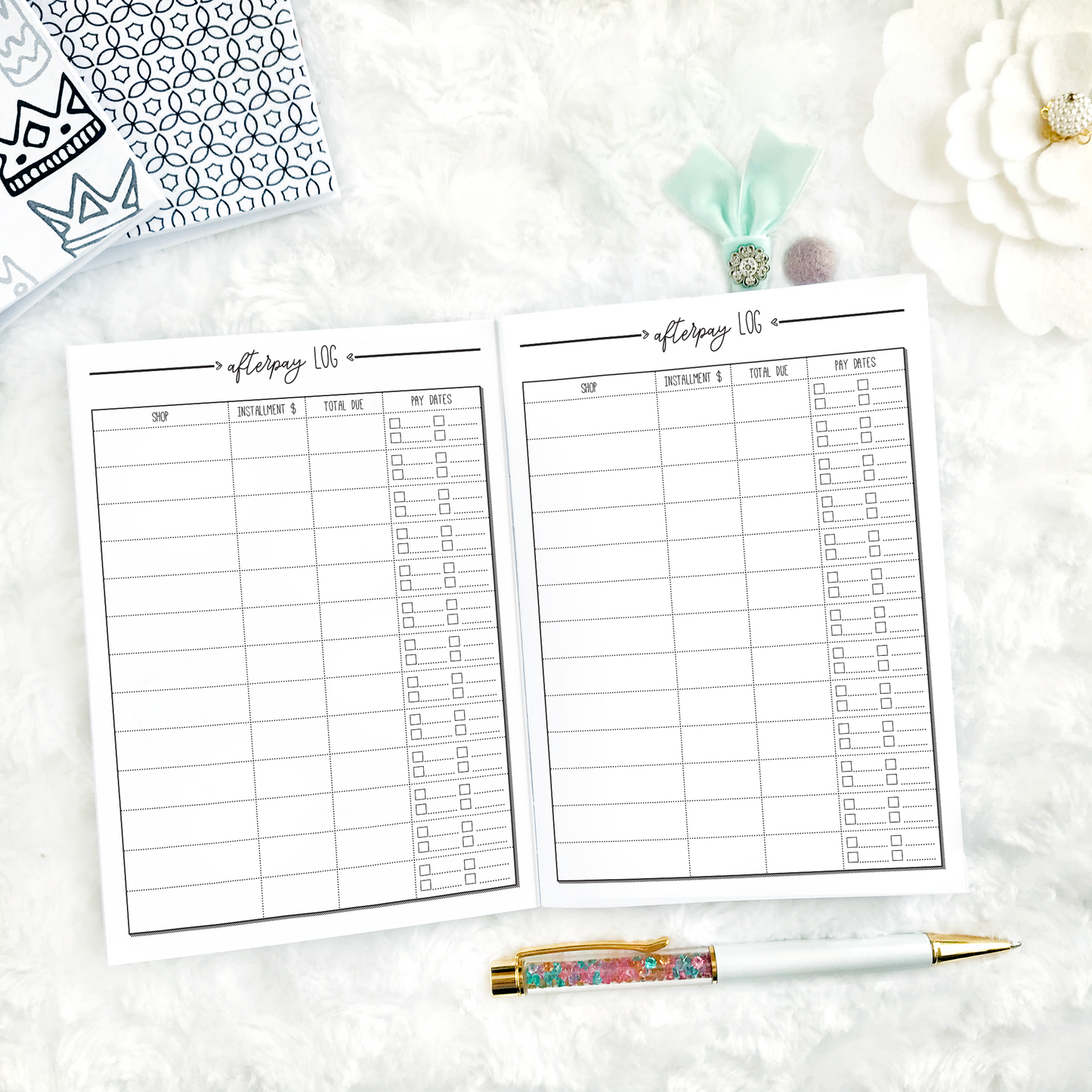 Shopping Tracker | Printable