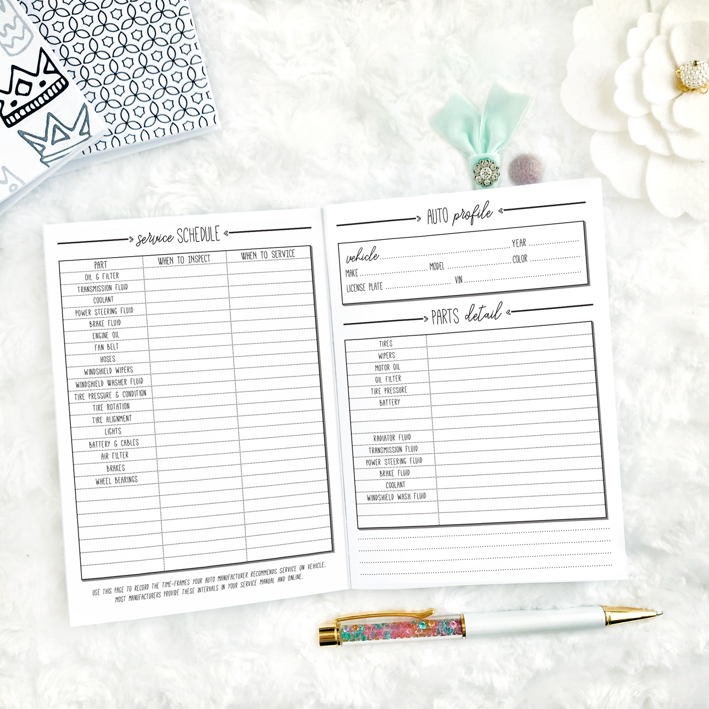 Auto Care Planner | Printable