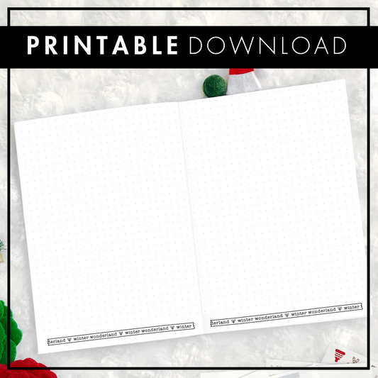 Christmas Dot Grid Pages | Printable