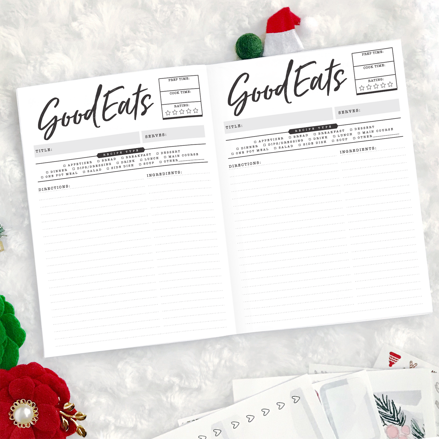 Christmas Recipe Keeper | Printable