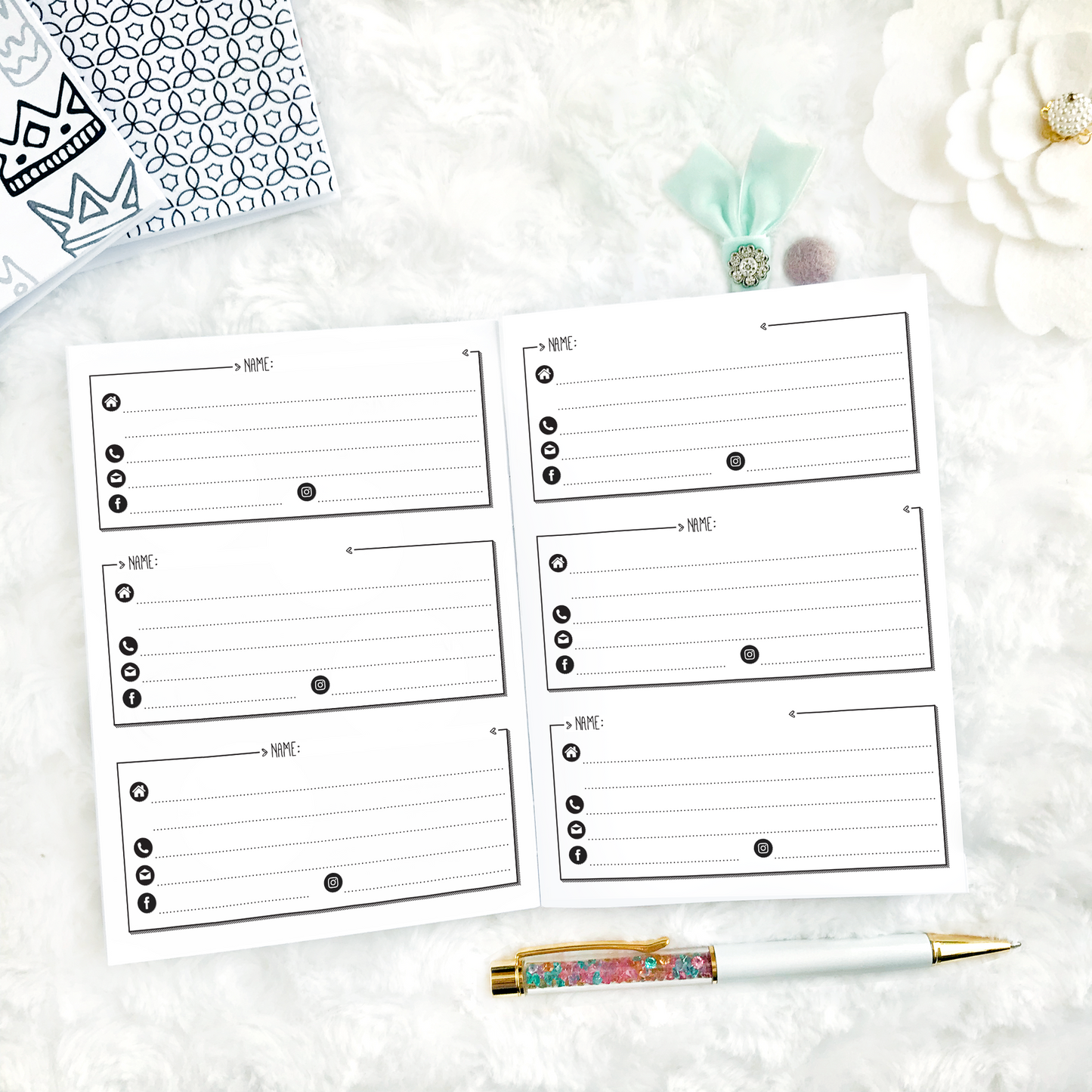Contacts & Address Book | Printed