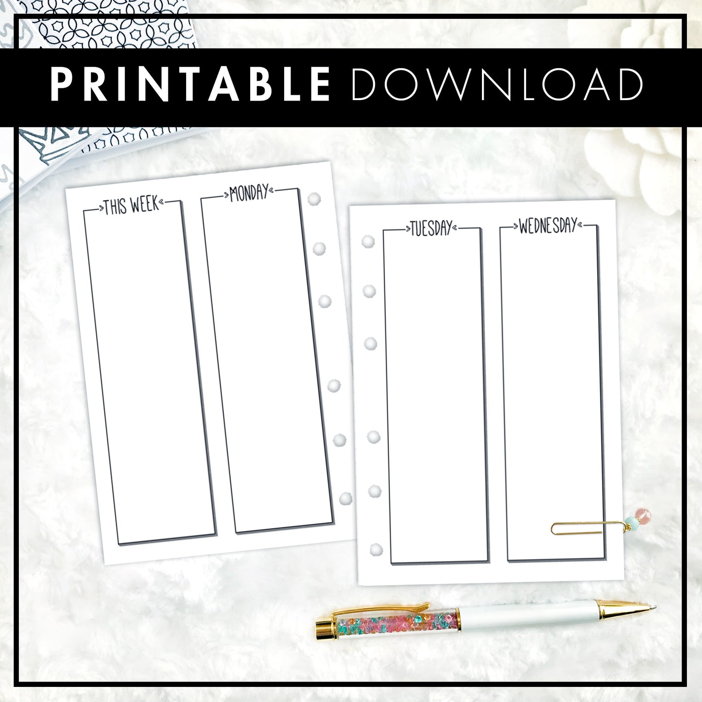 The Erica Weekly | Printable